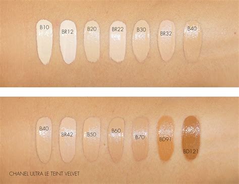 chanel ultra le teint velvet swatches|Chanel velvet foundation 10 beige.